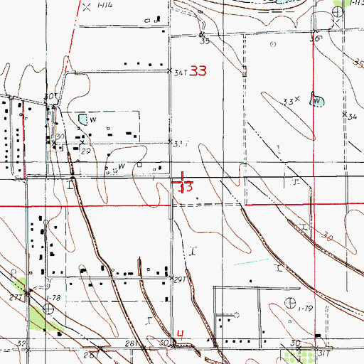 Topographic Map of Broussard Middle School, LA