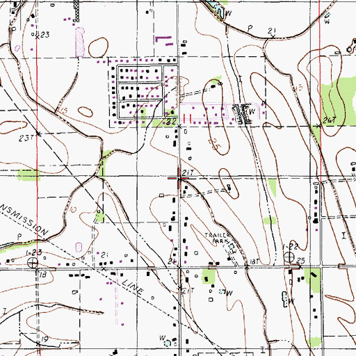 Topographic Map of Flanders, LA