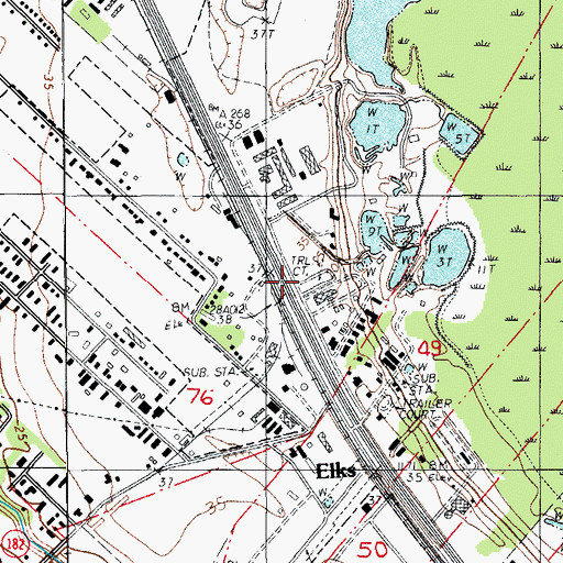 Topographic Map of Landry (historical), LA