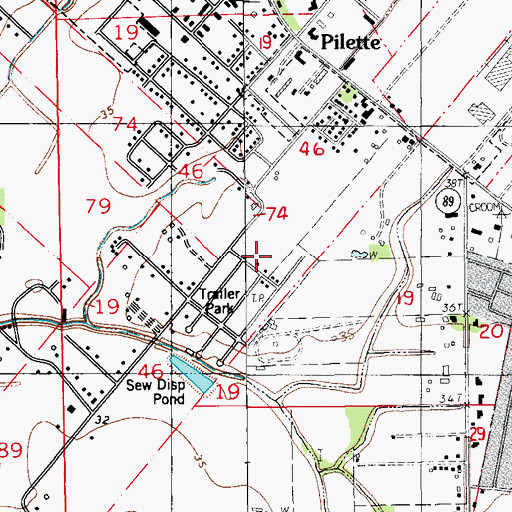 Topographic Map of Longview Preparatory School, LA