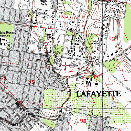 Topographic Map of Magnolia Plantation (historical), LA