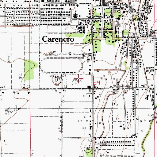 Topographic Map of Pelican Park, LA