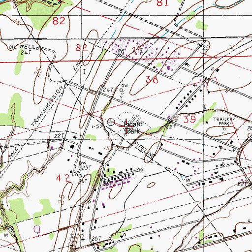 Topographic Map of Picard Park, LA