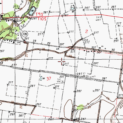 Topographic Map of Southeast Rayne Gas Field, LA
