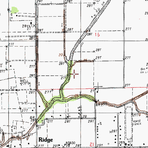 Topographic Map of Southwest Ridge Gas Field, LA