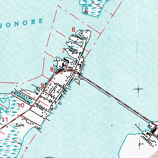 Topographic Map of Chemin Du Fort Blanc (historical), LA