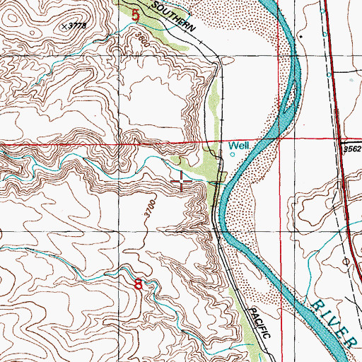 Topographic Map of Harris Camp Canyon, AZ