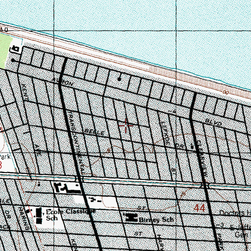 Topographic Map of Pontchartrain Shores, LA