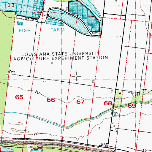 Topographic Map of Manchac Point Oil Field, LA