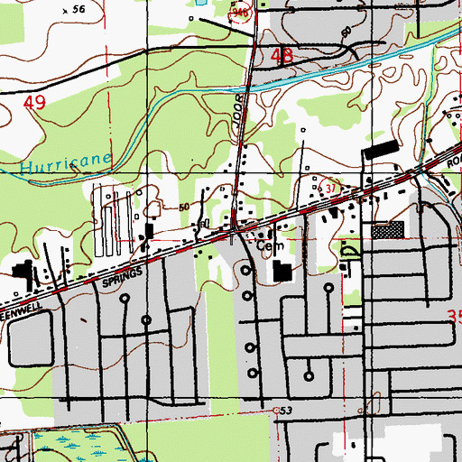 Topographic Map of Mount Olive Church (historical), LA