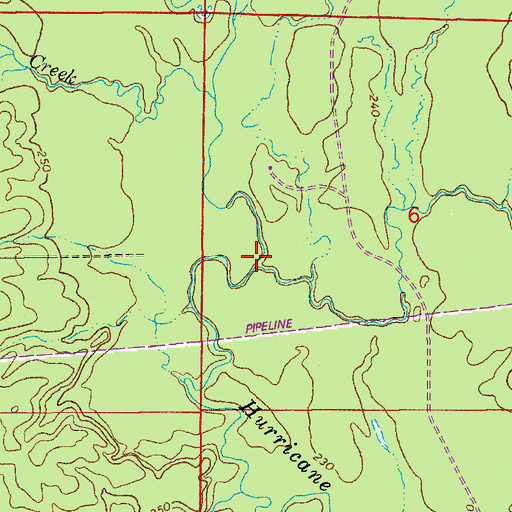 Topographic Map of Twomile Branch, AR