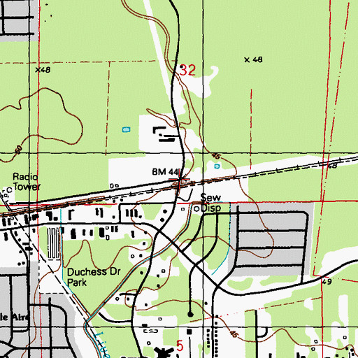 Topographic Map of Orr (historical), LA