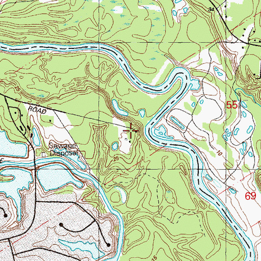 Topographic Map of Riverside Lodge (historical), LA