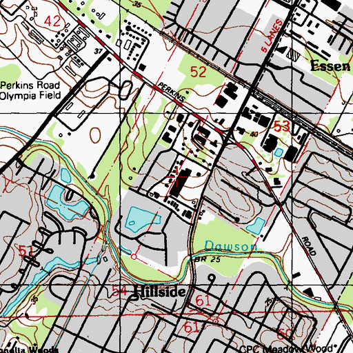 Topographic Map of Town South Shopping Center, LA