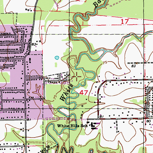 Topographic Map of Tristian Park, LA