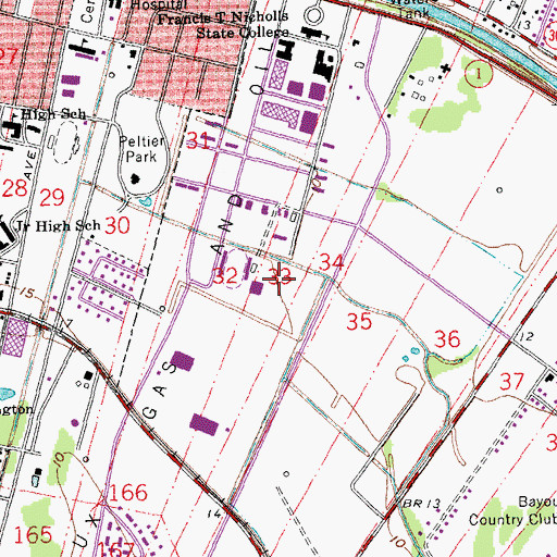 Topographic Map of Didier Field, LA