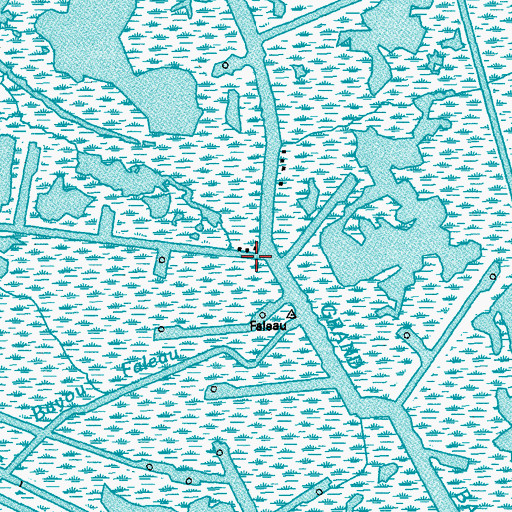 Topographic Map of Faleau (historical), LA