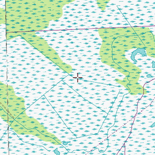 Topographic Map of Grand Bois Gas Field, LA