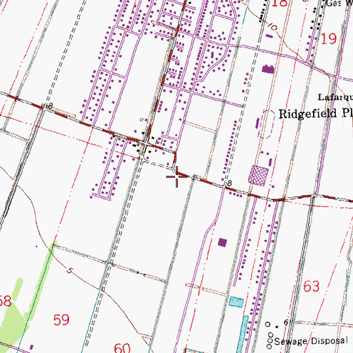 Topographic Map of Heros Park, LA