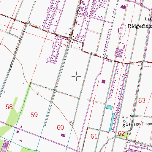 Topographic Map of Lafourche Juvenile Justice Facility, LA