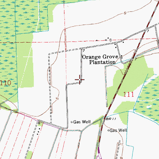 Topographic Map of North Thibodaux Gas Field, LA