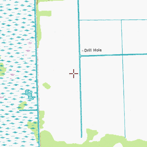 Topographic Map of Northeast Houma Gas Field, LA
