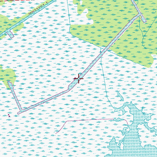 Topographic Map of Northwest Lake Boeuf Oil and Gas Field, LA