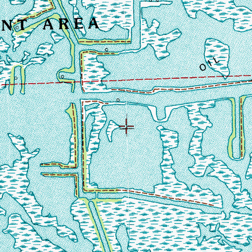 Topographic Map of Pointe Au Chien State Wildlife Management Area, LA