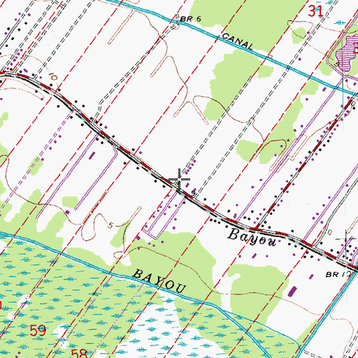 Topographic Map of Porche School (historical), LA