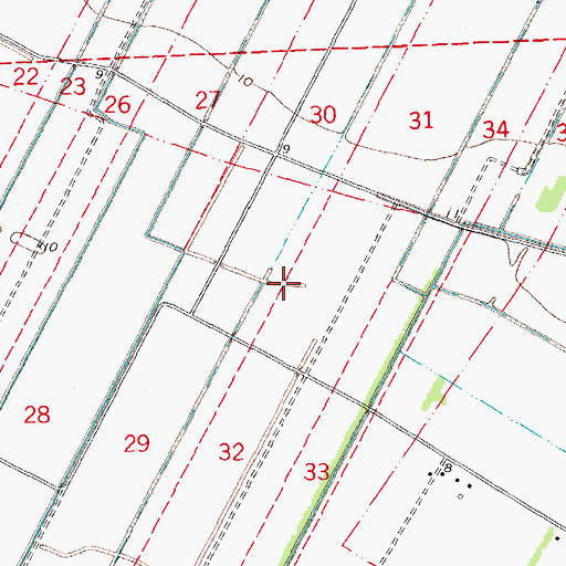 Topographic Map of Saint John Gas Field, LA