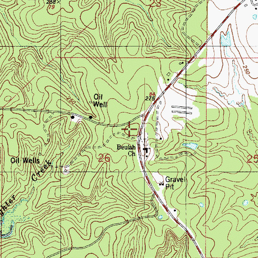 Topographic Map of Camp Sabine (historical), LA