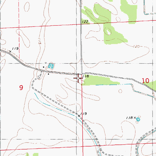 Topographic Map of Union Church, AR