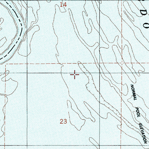 Topographic Map of Saint James Church (historical), LA