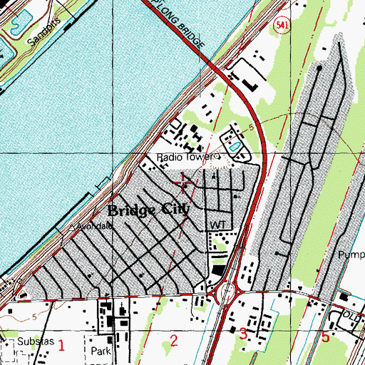 Topographic Map of Mount Zion African Methodist Episcopal Church, LA