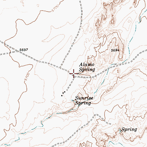 Topographic Map of Alamo Spring, AZ