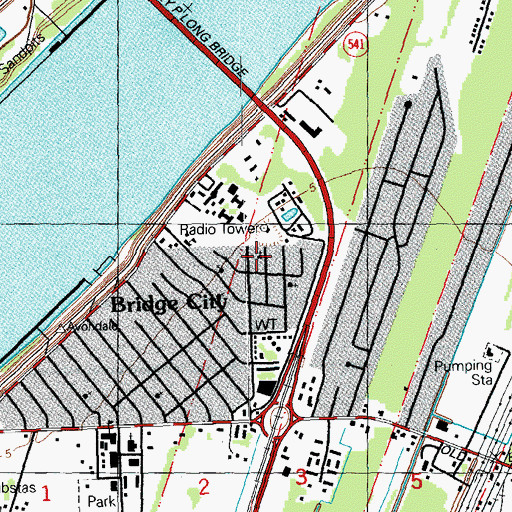 Topographic Map of Second Salvation Baptist Church, LA