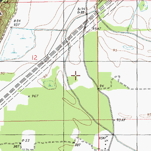 Topographic Map of Morehouse Parish, LA