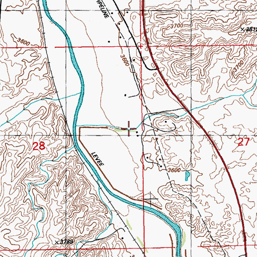 Topographic Map of Harris Wash, AZ