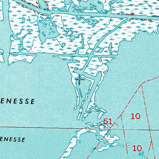 Topographic Map of Plaquemines Parish, LA