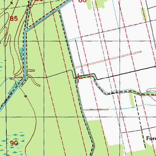 Topographic Map of Bayou Goula, LA