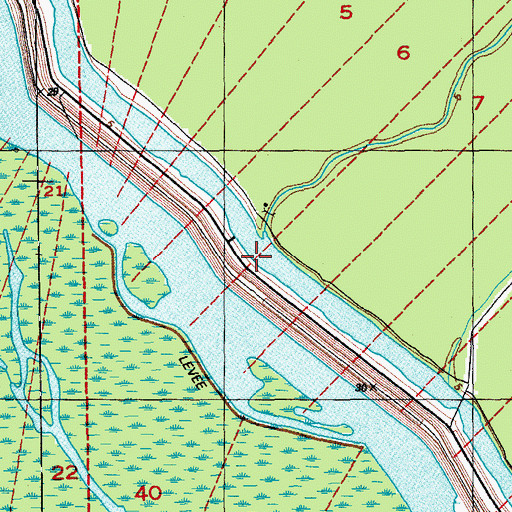Topographic Map of Bayou Hooper, LA