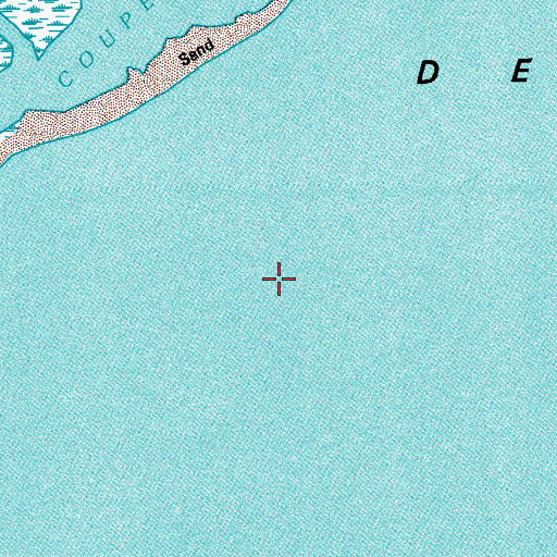 Topographic Map of Isles Dernieres, LA