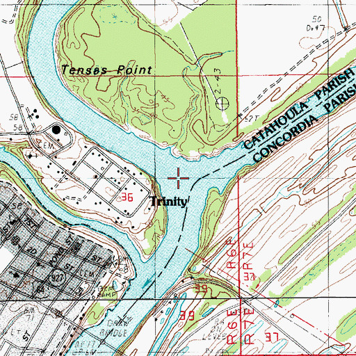 Topographic Map of Ouachita River, LA