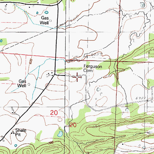 Topographic Map of Union School, AR