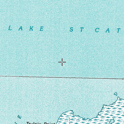 Topographic Map of Lake Saint Catherine, LA
