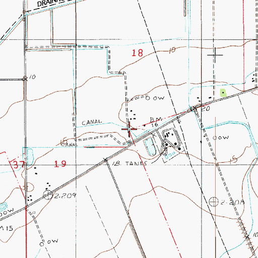 Topographic Map of West Lake Arthur Gas Field, LA