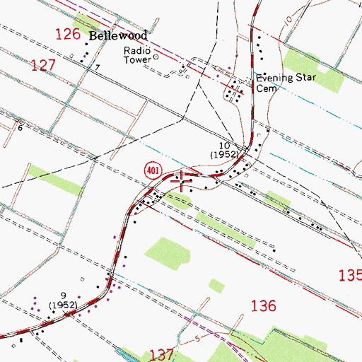 Topographic Map of Assumption Parish, LA
