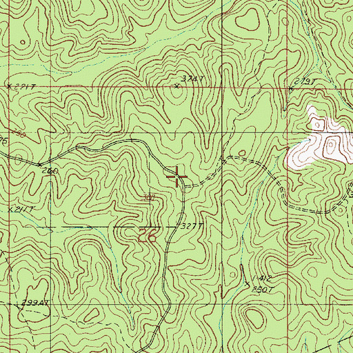 Topographic Map of Bienville Parish, LA