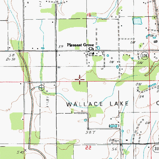 Topographic Map of Catahoula Parish, LA