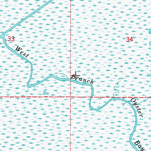 Topographic Map of Iberia Parish, LA